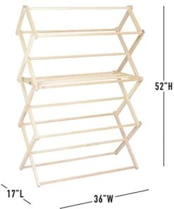 Pennsylvania Woodworks Clothes Drying Rack: Solid Maple Hard Wood Laundry Rack For Sweaters, Blouses, Lingerie & More, Durable Folding Drying Rack, Made In USA, No Assembly Needed, Large -Songmics Furniture Shop 41iMvSSnzAL