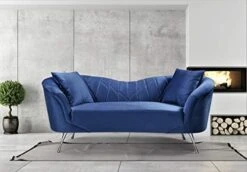 Container Furniture Direct Koger Mid Century Modern Living Room Velvet Chesterfield, Sofa And Loveseat, Fossil Grey -Songmics Furniture Shop 41iNDmVIrrL. AC