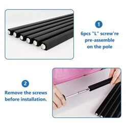 Towel Racks For Bathroom, Upgrade 3 Tier Stainless Steel Freestanding Towel Rack Stand For Bath Hand Towel, Next To Tub Or Floor Shower Drying Holder, Blanket Rack, Chrome & Black, ALHAKIN -Songmics Furniture Shop 41iVnqusKxL