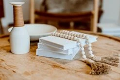 Kigan Home Linen Covered Decorative Books, Set Of 3 (Pearl White) - Fabric Covered Book Set Home Decor For Shelves, Fireplace Mantel, Coffee Table, Console/Bedside Table Or Farmhouse Tiered Tray -Songmics Furniture Shop 41ijnxuq8tL