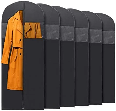 PLX 40" Black Garment Bags Suit Bag For Travel & Clothing Storage Of Dresses, Shirts, Fur Coats, Jackets & Dance Costumes - Hanging Suit Cover For Men & Women Closet Storage Garment Protector 6 PLX 40" Black Garment Bags Suit Bag For Travel & Clothing Storage Of Dresses, Shirts, Fur Coats, Jackets & Dance Costumes - Hanging Suit Cover For Men & Women Closet Storage Garment Protector - Image 6