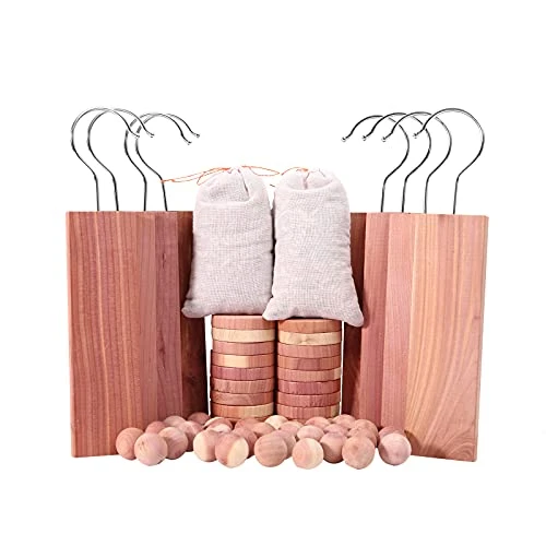 Brite Lightingtech Cedar Blocks For Clothes Storage 60PCs, Red Cedar Hang Ups, Cedar Balls, Cedar Rings And Cedar Sachet Bags For Closets And Drawers 1 Brite Lightingtech Cedar Blocks For Clothes Storage 60PCs, Red Cedar Hang Ups, Cedar Balls, Cedar Rings And Cedar Sachet Bags For Closets And Drawers