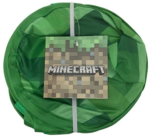 Jay Franco Minecraft Creeper Pop Up Hamper - Mesh Laundry Basket/Bag With Durable Handles, 22" X 14" 3 Jay Franco Minecraft Creeper Pop Up Hamper - Mesh Laundry Basket/Bag With Durable Handles, 22" X 14" - Image 3