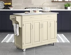 Home Styles Mobile Create-a-Cart Black Finish Four Door Cabinet Kitchen Cart With Stainless Steel Top, Adjustable Shelving -Songmics Furniture Shop 41ixzUERp6L. AC