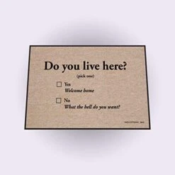 High Cotton Do You Live Here Doormat