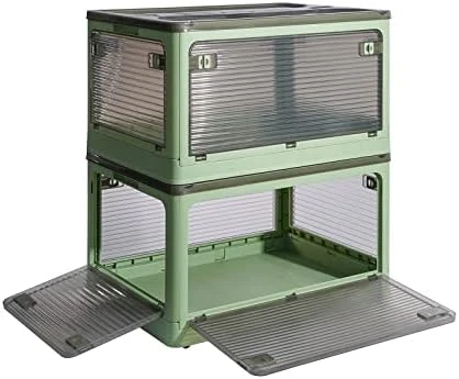 SummerRay Folding Storage Bins With Wheels Stackable Plastic Closet White 18Gal 2pcs 12 SummerRay Folding Storage Bins With Wheels Stackable Plastic Closet White 18Gal 2pcs - Image 12