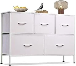 WLIVE Dresser For Bedroom With 5 Drawers, Wide Chest Of Drawers, Fabric Dresser, Storage Organizer Unit With Fabric Bins For Closet, Living Room, Hallway, Nursery, Dark Grey 23 WLIVE Dresser For Bedroom With 5 Drawers, Wide Chest Of Drawers, Fabric Dresser, Storage Organizer Unit With Fabric Bins For Closet, Living Room, Hallway, Nursery, Dark Grey -Songmics Furniture Shop 41j96OmJH9L. AC