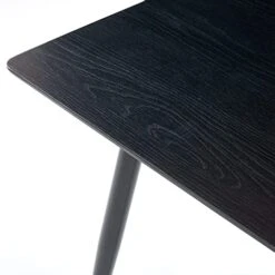 NORDICANA 5-Piece Dining Table Set, 47 In Modern Rectangle Kitchen Table & 4 Grey Velvet Upholstery Side Chairs, Solid Metal Legs, Dining Room Set For 4 -Songmics Furniture Shop 41jBiQpnEcL