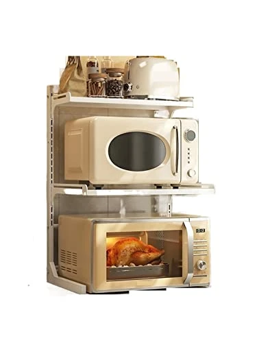 LUCBEI Microwave Oven Rack Adjustable Height Microwave Oven Storage Rack, Oven Rack, Kitchen Seasoning Storage Rack, Iron Art Baking Paint Storage Rack Kitchen Storage Rack 1 LUCBEI Microwave Oven Rack Adjustable Height Microwave Oven Storage Rack, Oven Rack, Kitchen Seasoning Storage Rack, Iron Art Baking Paint Storage Rack Kitchen Storage Rack