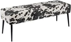 Duhome Button-Tufted Ottoman Bench, Upholstered Bedroom Benches Leather Footrest Stool Accent Bench For Entryway Dining Room Living Room Bedroom End Of Bed, Yellowish Brown -Songmics Furniture Shop 41jO70HDEJL. AC