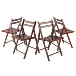 Winsome Wood Robin Seating, Walnut (Set Of 4) -Songmics Furniture Shop 41ji7x8JKkL
