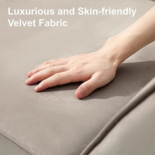 Belffin Modular Loveseat Sofa Couch With Storage Seats Velvet 2 Seater Love Seats For Small Spaces Grey 6 Belffin Modular Loveseat Sofa Couch With Storage Seats Velvet 2 Seater Love Seats For Small Spaces Grey - Image 6