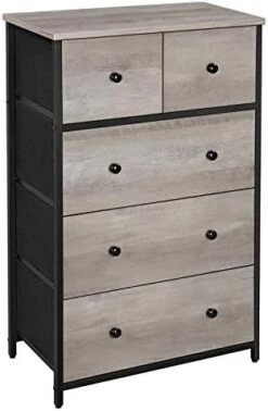 SONGMICS Dresser For Bedroom, Chest Of Drawers, 6 Drawer Dresser, Closet Fabric Dresser With Metal Frame, Wooden Top And Front, Brown And Black ULGS23H 13 SONGMICS Dresser For Bedroom, Chest Of Drawers, 6 Drawer Dresser, Closet Fabric Dresser With Metal Frame, Wooden Top And Front, Brown And Black ULGS23H -Songmics Furniture Shop 41jjZeKdqsL. AC