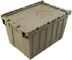 TEJAL 12 Gallon Commercial Flip Top Tote Storage Container (PACK OF 2) Industrial Plastic Storage Tote With Hinged Attached Lid (22.05 In. L X 15.40 In. W X 12.88 In. H) - Grey 26 TEJAL 12 Gallon Commercial Flip Top Tote Storage Container (PACK OF 2) Industrial Plastic Storage Tote With Hinged Attached Lid (22.05 In. L X 15.40 In. W X 12.88 In. H) - Grey -Songmics Furniture Shop 41jnV2KLNwL. AC 3