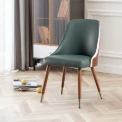 LUNLING Mid Century Modern Dining Chairs Orange Faux Leather Upholstered Chair With Walnut Wood Frame For Kitchen Dining Living Room Chairs(Orange 1PCS) 16 LUNLING Mid Century Modern Dining Chairs Orange Faux Leather Upholstered Chair With Walnut Wood Frame For Kitchen Dining Living Room Chairs(Orange 1PCS) -Songmics Furniture Shop 41jqHPxTqZL. AC