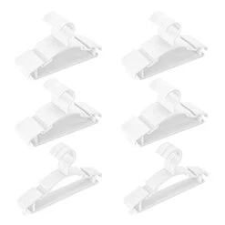 Baby Clothes Hanger 100 Piece Clothes Hanger White Plastic Clothes Hanger Small Clothes Hanger For Children, Infants, Nurseries And Young Children