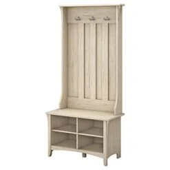 Bush Furniture Salinas Hall Tree With Storage Bench In Antique White & Salinas Accent Storage Cabinet With Doors In Antique White 8 Bush Furniture Salinas Hall Tree With Storage Bench In Antique White & Salinas Accent Storage Cabinet With Doors In Antique White -Songmics Furniture Shop 41k939d8EhL