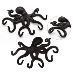 ChasBete Key Holder For Wall, Octopus Coat Hooks Wall Mounted Towel Hooks, Heavy Duty Wall Hooks Decorative With 6 Arms -Songmics Furniture Shop 41kErFaDPsL