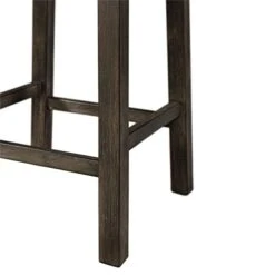 BOWERY HILL Montego Multipurpose Home, Kitchen, Dining Bar Living Room Sofa Table Set With 3 Upholstered Stools, Chairs In Dark Walnut And Gray Fabric -Songmics Furniture Shop 41kILjiuSIL