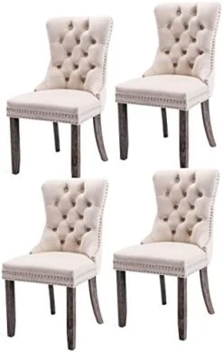 Set Of 2 Dining Chairs Modern For Dining Room Kitchen Accent Side Chair Velvet Button Tufted Padded Cushion Seat And Back (Sapphire Blue) 26 Set Of 2 Dining Chairs Modern For Dining Room Kitchen Accent Side Chair Velvet Button Tufted Padded Cushion Seat And Back (Sapphire Blue) -Songmics Furniture Shop 41kQV8DiIiL. AC