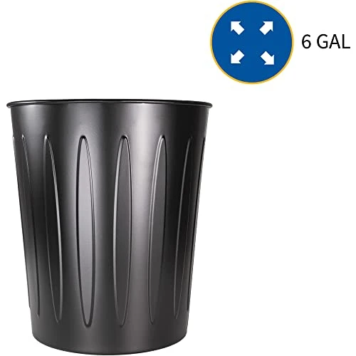 Genuine Joe - GJO58897 Steel 6 Gallon Fire-Safe Trash Can 5 Genuine Joe - GJO58897 Steel 6 Gallon Fire-Safe Trash Can - Image 5