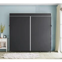 VIPEK V40C Covered Garment Rack Heavy Duty Clothes Rack With Cover, Custom Freestanding Closet Portable Wardrobe Closet For Bedroom, Black Metal Clothing Rack With Balck Oxford Fabric Cover -Songmics Furniture Shop 41kemNNLarL