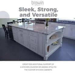 35 1/2-inch H 5-inch W 5-inch D Cabinet Columns, Btowin 2Pcs Unfinished Tapered Rubberwood Replacement Island Legs For Large Dining Table & Kitchen Table -Songmics Furniture Shop 41khinOQr3L