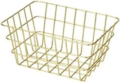 WENKO Viana Glamorous Storage Basket For Bathrooms, Guest Toilet And Home, 18 X 25 X 12 Cm, Copper -Songmics Furniture Shop 41kkUwZA4XL. AC