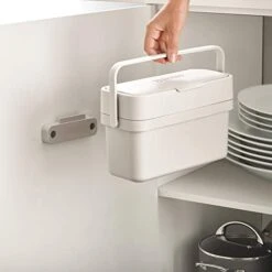 Joseph Joseph Compo 4 Easy-Fill Compost Bin Food Waste Caddy With Adjustable Air Vent, 1 Gallon / 4 Liters, Stone 11 Joseph Joseph Compo 4 Easy-Fill Compost Bin Food Waste Caddy With Adjustable Air Vent, 1 Gallon / 4 Liters, Stone -Songmics Furniture Shop 41l4L29lLzL