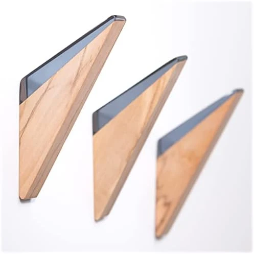 LINE+ARC The Wall Hook (Set Of 3, Amber). Solid Olive Wood & Acrylic Resin. Mid-Century Modern, Minimalist, Scandinavian, Decorative Entryway For Coat Hat Towel. Fasteners Included. 25lb Weight Limit 8 LINE+ARC The Wall Hook (Set Of 3, Amber). Solid Olive Wood & Acrylic Resin. Mid-Century Modern, Minimalist, Scandinavian, Decorative Entryway For Coat Hat Towel. Fasteners Included. 25lb Weight Limit - Image 8