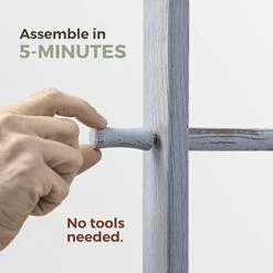 5 Ft Rustic Blanket Ladder Farmhouse - Quilt Ladder For Bedroom | Wood Ladder Decor | Decorative Ladder For Blankets - Easy To Assemble | Wooden Ladder For Blankets | Farmhouse Wooden Blanket Ladder -Songmics Furniture Shop 41l9Cfubs6L