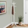 Monarch Specialties COAT RACK - 73"H / ANTIQUE WHITE WOOD TRADITIONAL STYLE