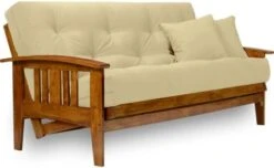 Nirvana Futons Westfield Futon Set - Queen Size, Frame, 8" Mattress, Twill Khaki Cover -Songmics Furniture Shop 41lD41e2GL. AC