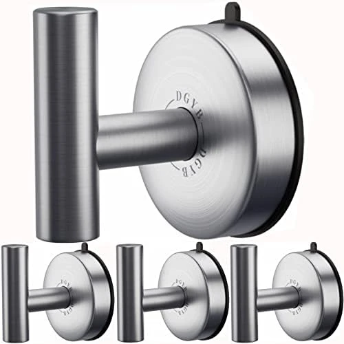 DGYB Large Suction Cup Hooks For Shower Set Of 2 Black Towel Hooks For Bathrooms Waterproof Stainless Steel Suction Shower Hooks For Inside Shower 15 Lb Removable Wall Hooks For Hanging Heavy Duty 7 DGYB Large Suction Cup Hooks For Shower Set Of 2 Black Towel Hooks For Bathrooms Waterproof Stainless Steel Suction Shower Hooks For Inside Shower 15 Lb Removable Wall Hooks For Hanging Heavy Duty - Image 7