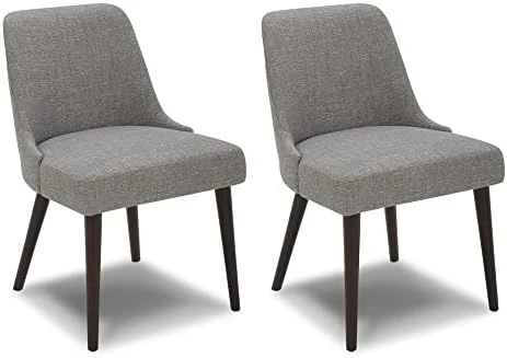 CHITA Mid-Century Modern Dining Chair, Upholstered Fabric Accent Chair,Set Of 2, Ivory 10 CHITA Mid-Century Modern Dining Chair, Upholstered Fabric Accent Chair,Set Of 2, Ivory - Image 10