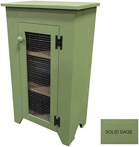 Sawdust City Kitchen Jelly Cupboard With Screen Door (Solid Sage) 11 Sawdust City Kitchen Jelly Cupboard With Screen Door (Solid Sage) - Image 11