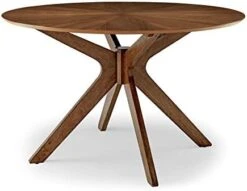 Modway Crossroads 63" Oval Wood Dining Table, Walnut -Songmics Furniture Shop 41lTUZX9WXL. AC