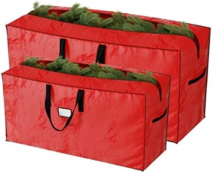 2-Piece Christmas Decorations Storage Set - Green Poly Waterproof Bags Hold Up To 17-Foot Disassembled Christmas Trees And Holiday Decor By Elf Stor 8 2-Piece Christmas Decorations Storage Set - Green Poly Waterproof Bags Hold Up To 17-Foot Disassembled Christmas Trees And Holiday Decor By Elf Stor - Image 8