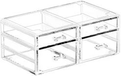 Cq Acrylic 6 Drawers Stackable Makeup Organizer Storage Drawers, Bathroom Organizers,Clear Plastic Storage Bins For Vanity,Under Sink,Kitchen Cabinets,Pantry,Home Organization And Storage -Songmics Furniture Shop 41ljLTdFNUL. AC