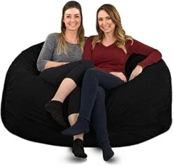 ULTIMATE SACK 5000 (5 Ft.) Bean Bag Chair Cover In Multiple Colors: Cover ONLY. (5000, Brown Suede) -Songmics Furniture Shop 41lkZMmYlaL. AC