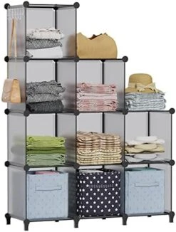 HOMIDEC Closet Organizer, 9-Cube Closet Organizers And Storage, Portable Closet Storage Shelves, Closet Organizers And Storage Shelves, Clothes Storage Organizer For Garment Racks, Closet, Wardrobe -Songmics Furniture Shop 41lufNnSkWL. AC