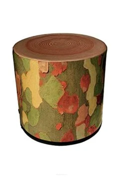 ZTOZZ Round Pouf Indoor - Printed Ottoman Foot Stool For Dining, Living Room Or Bedroom With Removable Cover - Platan Print 20 ZTOZZ Round Pouf Indoor - Printed Ottoman Foot Stool For Dining, Living Room Or Bedroom With Removable Cover - Platan Print -Songmics Furniture Shop 41lxdhdA4BS