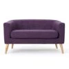 Christopher Knight Home Bridie Mid-Century Modern Loveseat, Muted Purple Fabric