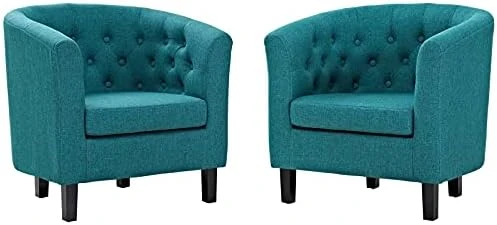 Modway Prospect Upholstered Fabric Living Room, Loveseat And Two Armchairs Set, Azure 10 Modway Prospect Upholstered Fabric Living Room, Loveseat And Two Armchairs Set, Azure - Image 10