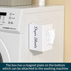 Farmhouse Dryer Sheet Holder, Carmanon Acrylic Dryer Sheet Dispenser Magnetic Laundry Fabric Softener Sheets Holder, Dryer Sheet Container Storage Box With Lid For Laundry Room Decor & Organization 11 Farmhouse Dryer Sheet Holder, Carmanon Acrylic Dryer Sheet Dispenser Magnetic Laundry Fabric Softener Sheets Holder, Dryer Sheet Container Storage Box With Lid For Laundry Room Decor & Organization -Songmics Furniture Shop 41mEZnXYMCL