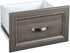 ClosetMaid SuiteSymphony Wood Drawer, Add On Accessory, Shaker Style, For Storage, Closet Clothes, X 10” Size For 16 In. Units, Graphite Grey/Satin Nickel -Songmics Furniture Shop 41mN1ISwUL. AC