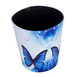 Scakbyer 10L/2.64 Gallon PU Leather Trash Can Decorative Waterproof Wastebasket Paper Basket Garbage Bin For Home Office Bathroom -Songmics Furniture Shop 41mP7TdU0JL