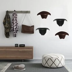 Himior Cowboy Hat Rack-8 Pack Cowboy Hat Holder Organizer, Cowboy Hat Rack For Wall Display, Wall Mount Hat Hangers，Cowboy Hat Display Rack Display Cowboy Hat For Wall -Songmics Furniture Shop 41mRhRFg5aL