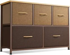 Cubiker Dresser Storage Organizer, 5 Drawer Dresser Tower Unit For Bedroom Hallway Entryway Closets, Small Dresser Clothes Storage With Wide Sturdy Steel Frame Wood Top, Black Grey 17 Cubiker Dresser Storage Organizer, 5 Drawer Dresser Tower Unit For Bedroom Hallway Entryway Closets, Small Dresser Clothes Storage With Wide Sturdy Steel Frame Wood Top, Black Grey -Songmics Furniture Shop 41mVpMIghLS. AC