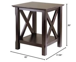 Winsome 40445 Wood Xola Occasional Table, Cappuccino Product In Inches (L X W X H): 45.0 X 15.98 X 30.0 -Songmics Furniture Shop 41mYx1XhvxL
